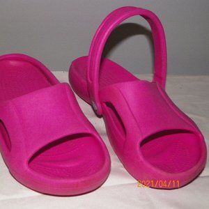 CROCS LADIES' SLIDE SANDALS WITH ADJUSTABLE STRAP SZ 6 M